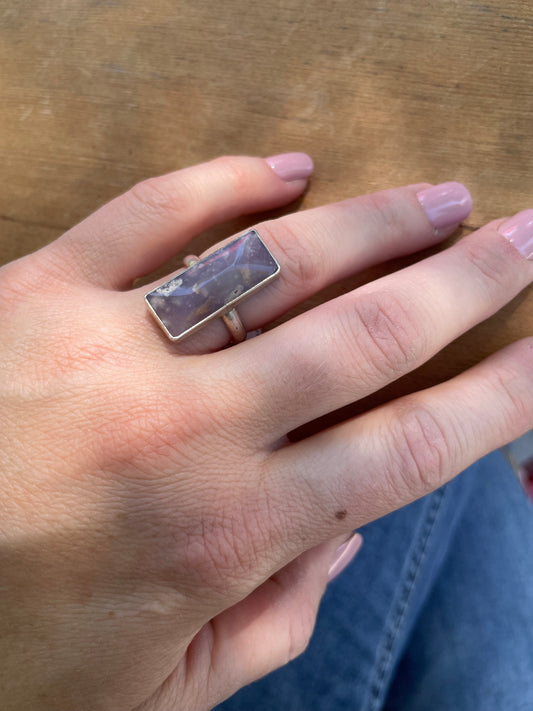 Purple Agate Ring