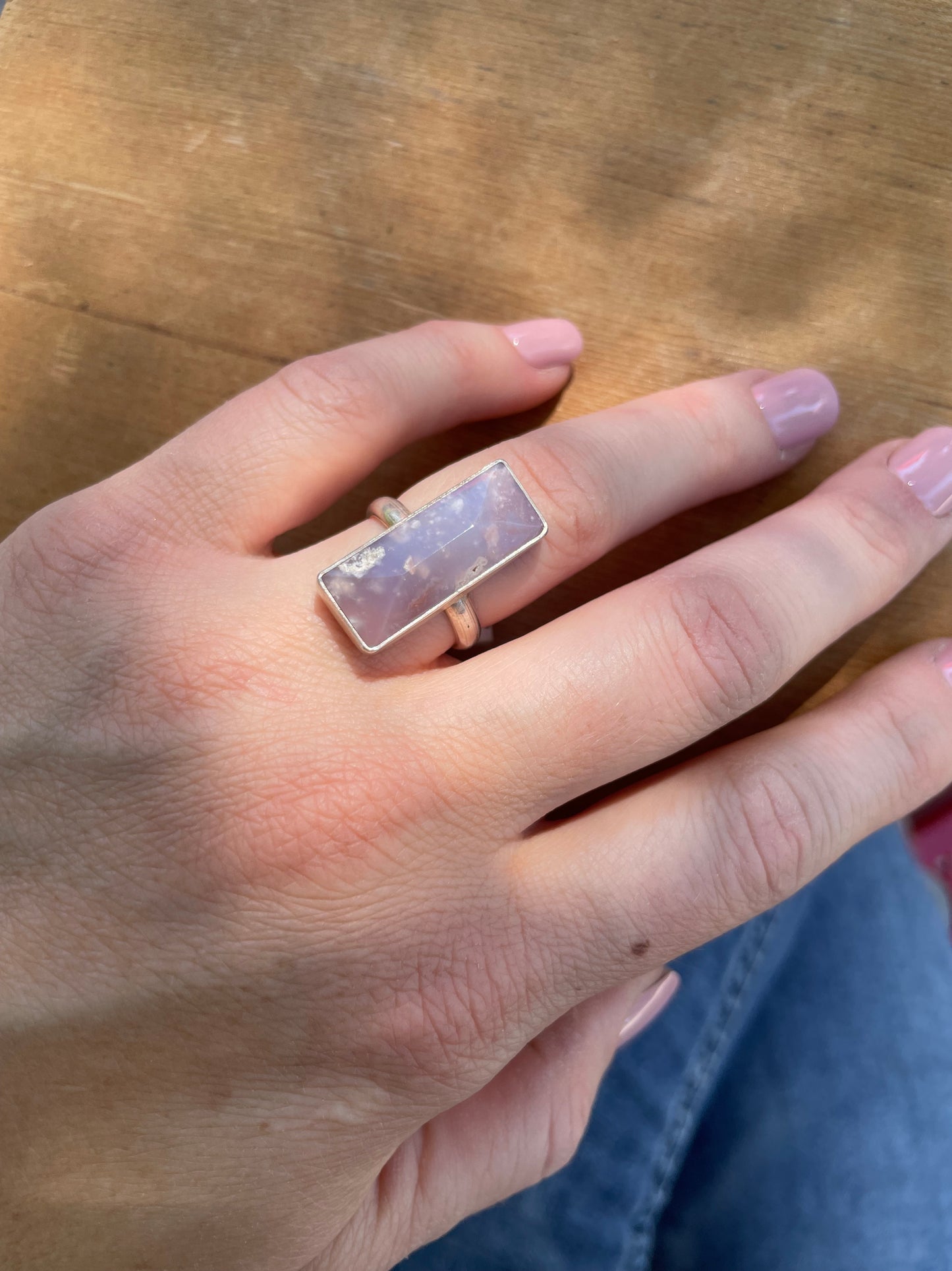 Purple Agate Ring